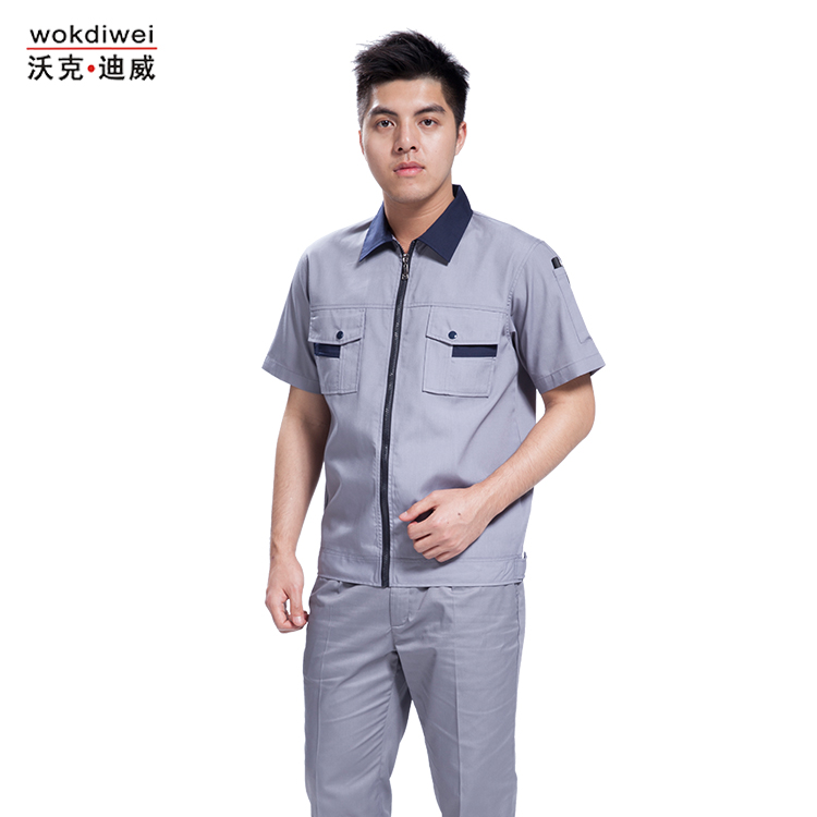 工廠夏季工作服款式圖片1314-6